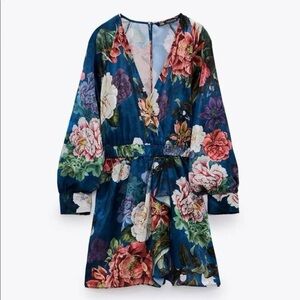 Zara Floral V-Neck Jumpsuit